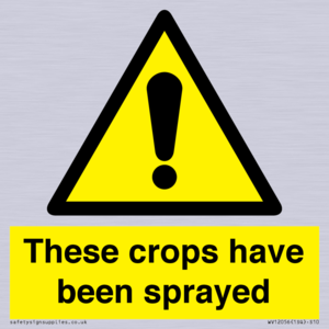 These crops have been sprayed